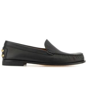 Tod's Cuoio 03M Pantofola Gommini Metallo - Black