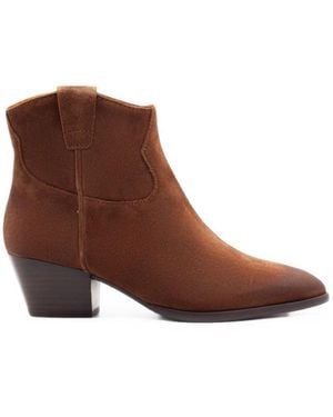 Ash Mink Leather Rubber Shoes - Brown