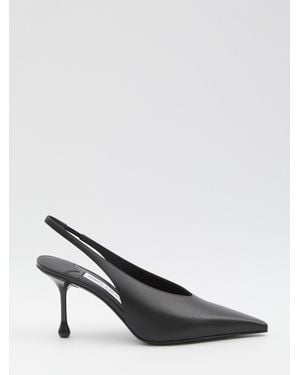 Jimmy Choo Isa Leather Slingback Pumps - Black