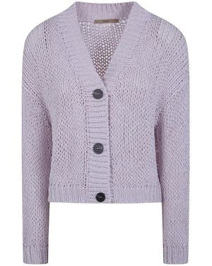 Nuur Long Sleeves Cardigan - Purple