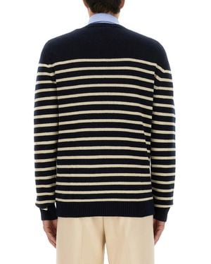 Valentino Multicolor Virgin Wool Sweaters - Black