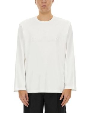 Helmut Lang T-Shirt With Logo - White