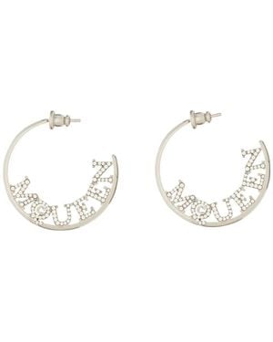 McQueen Logo Earrings - Metallic