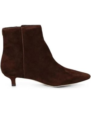 Ralph Lauren "Frncsa" Heeled Ankle Bootie - Brown