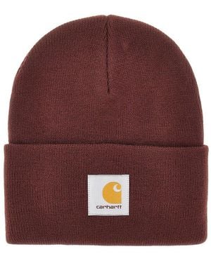 Carhartt Logo Patch Beanie - Red