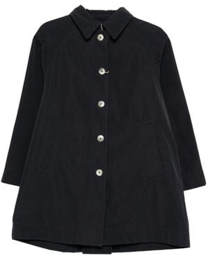 Herno Cotton Polyester Trench Coat - Black