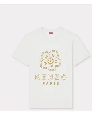 KENZO T-Shirt Gots Boke Flower Slim - White