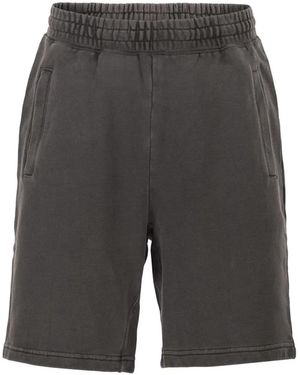 Carhartt Cotton Jersey Shorts With Logo - Grey