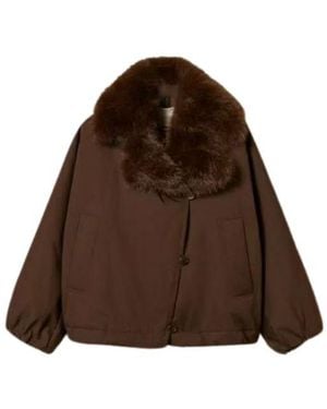 Twinset Fur Coat - Brown