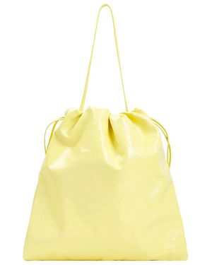 Jil Sander Leather Bucket Bag - Yellow