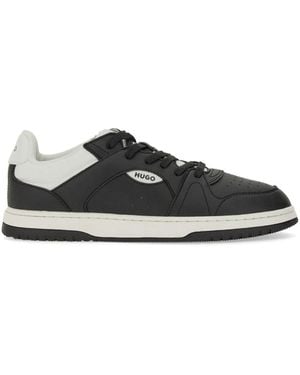 HUGO Leather Sneaker - Black