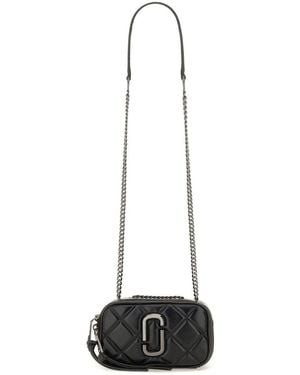 Marc Jacobs Quilted Leather Chain Snapshot Bag - White
