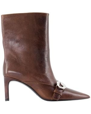 Coperni Belt Boots - Brown
