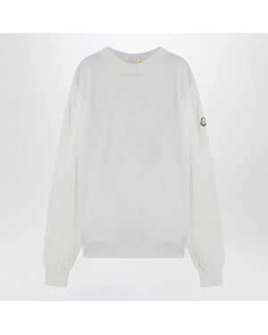 MONCLER X MERCEDES-BENZ Jumper With Logo Print - White