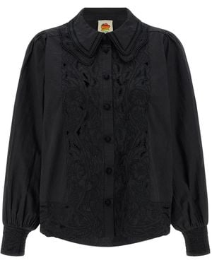 FARM Rio Embroidered' Shirt - Black