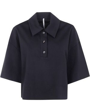Liviana Conti "Libby" Jersey 3/4 Sleeve Blouse - Blue