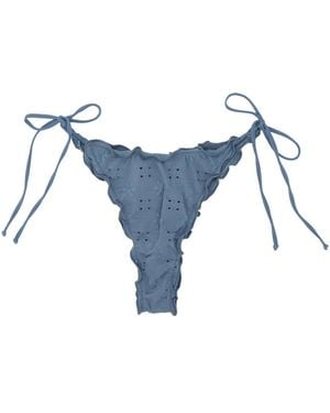 MC2 Saint Barth "Sangallo Sagittarius Miami" Bikini Bottom - Blue
