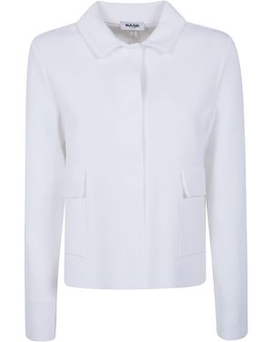 Base London Cropped Squaerd Jacket - White