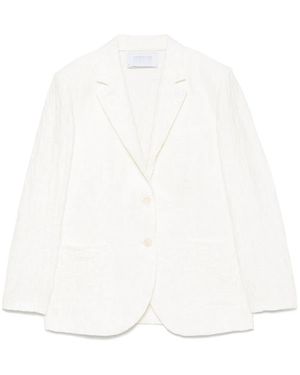 Harris Wharf London Cotton Blend Blazer Jacket - White