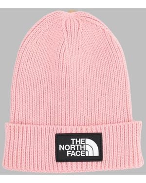 The North Face Kids Tnf Logo Boxcuffed Beanie - Pink