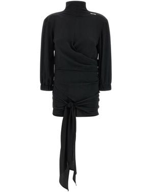 The Attico Sash Top - Black