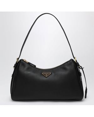 Prada Aimée Medium Leather Bag - Black