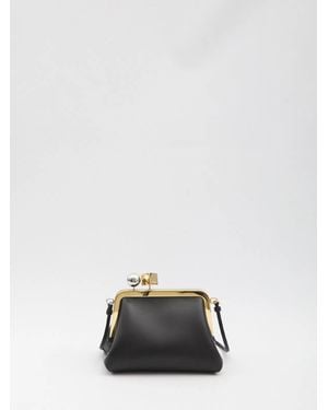 Jacquemus Compact Le Berlingot Leather Clutch Bag - Black