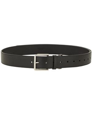 Givenchy Long Leather Belt - Black