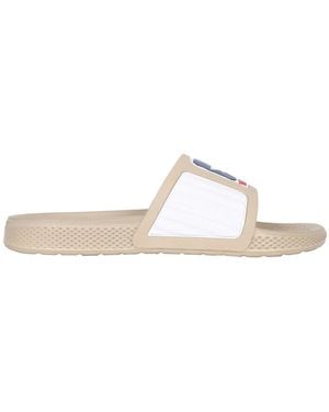 Telfar Rubber Slide Sandals - White