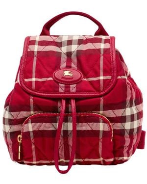 Burberry Ll Mini S21 Backpack - Red