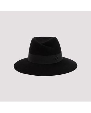 Maison Michel Wool Virginie Hat - Black