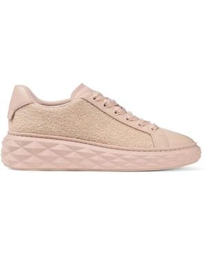 Jimmy Choo Diamond Leather Trainers - Pink