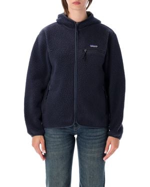 Patagonia Retro Pile Hoody Fleece - Blue