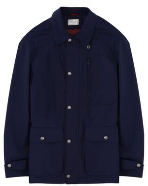 Brunello Cucinelli Wool Canvas Jacket - Blue