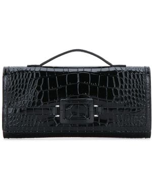 Roger Vivier Belle Vivier Clutch - Black