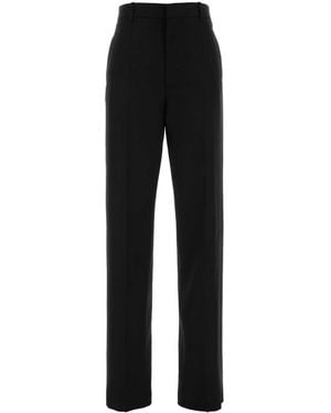 Bottega Veneta Back Cuff Split Pant Show - Black