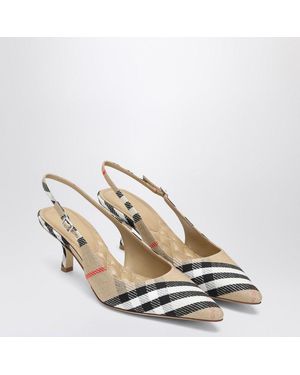 【BURBERRY】LF BIRDIE SLINGBACK 55◆8101604162393 SANDIPCHCK Burberry LF BIRDIE SLINGBACK 55 (8101604162393