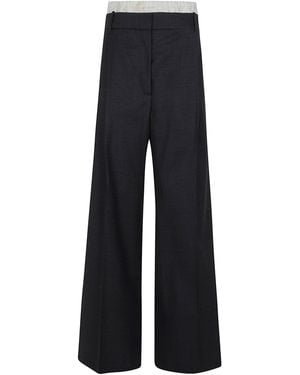Rohe Boxer Detailed Pants - Blue