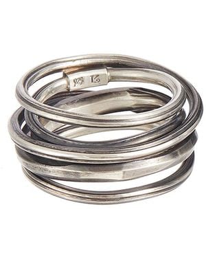Werkstatt:münchen Wound Track Ring - Gray