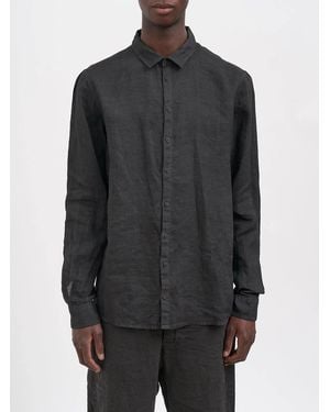 Poeme Bohemien Regular Linen Shirt - Grey