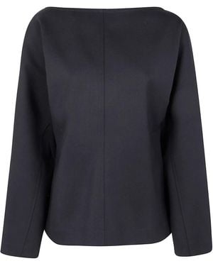 Studio Nicholson "Caten" Long Sleeve Top - Blue