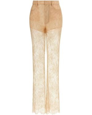 GIUSEPPE DI MORABITO Lace Trousers - Natural