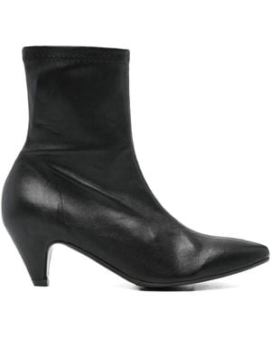 Roberto Del Carlo "Nappa Stretch" Booties - Black