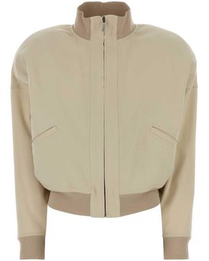 Gucci Zip Bomber Jacket - Natural