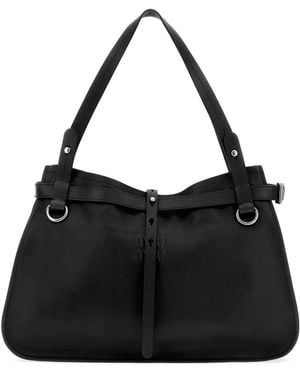 Miu Miu Leather Shopping Bag - Black