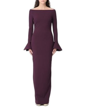Solace London Abito Donna Rosso - Purple