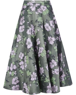 Essentiel Antwerp "Kathyanne" Circle Midi Skirt - Green