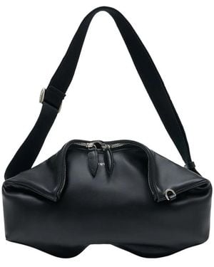 McQueen Manta Messenger Clutch - Black