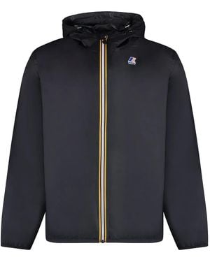 K-Way Claude Hooded Nylon Jacket - Blue