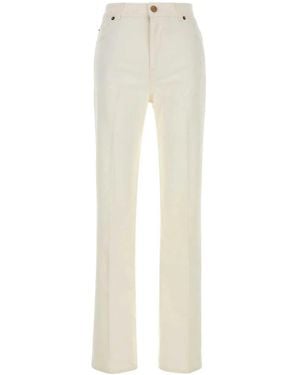 Balmain Hw Tailored Denim Pants - White